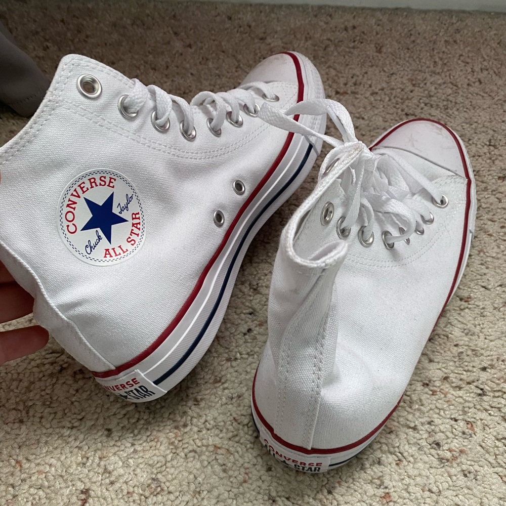 white high top converse